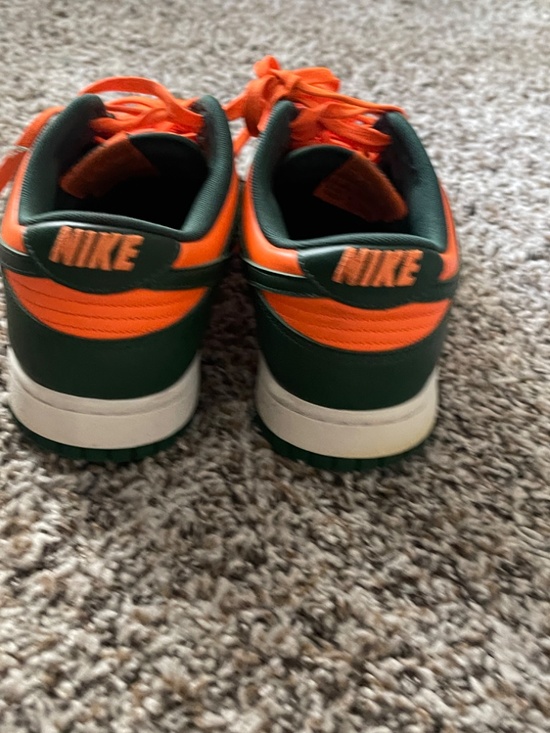 Men Nike Low Top Orange and Green Sneakers - Size 9.5 main image 2